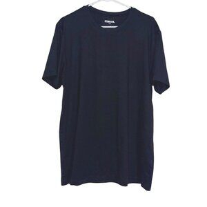 32 Degrees Cool Mens Black T-Shirt Size XL Lightweight Moisture-Wicking Crewneck